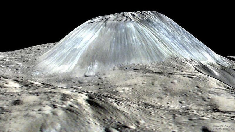 image: What created this unusual mountain by astronomypicturesdaily