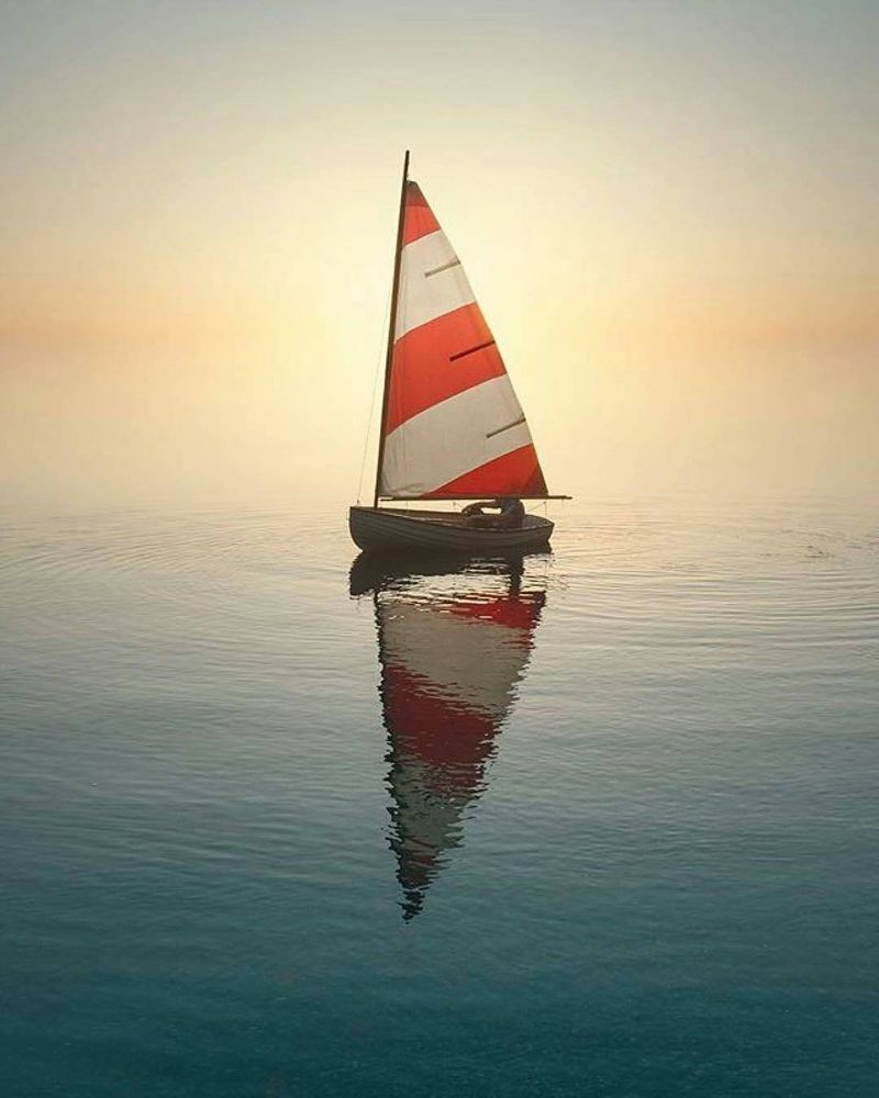 image: "This boat, this tippy sailing tender that once hung from the stern of my grandparents cruser. We first met when I was 12, and it didn't go well. Having raced about, frequently capsizing other, higher performance boats, I was convinced this girl would... by sailing_boats