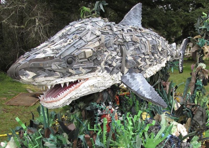 image: Sculptures Made Entirely Of Beach Waste by neverdiscrete