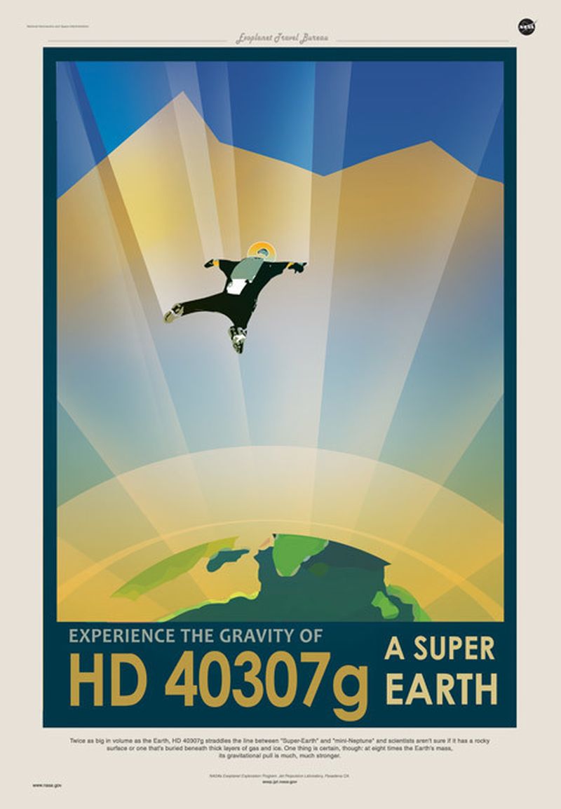 image: NASA's travel posters promote newly discovered planets by shycerulean