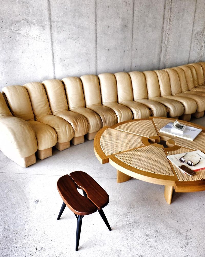 image: / THE canapé de Sede / #design #jeleveux #lesrochesrouges #decoration #mespetitespaillettes #architecture #festenarchitecture #photographer #ds600 #surmaliste #sofa #desede by mespetitespaillettes