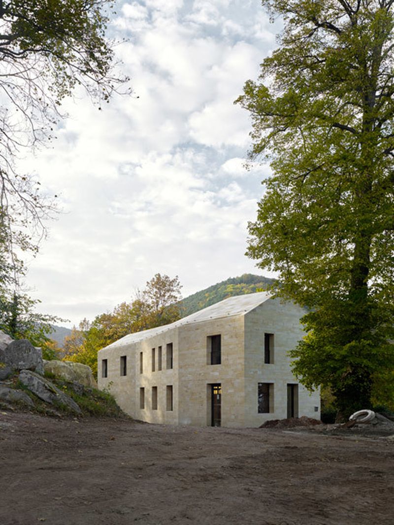 image: Max Dudler adds sandstone entrance building to Hamba... by waryamaranth