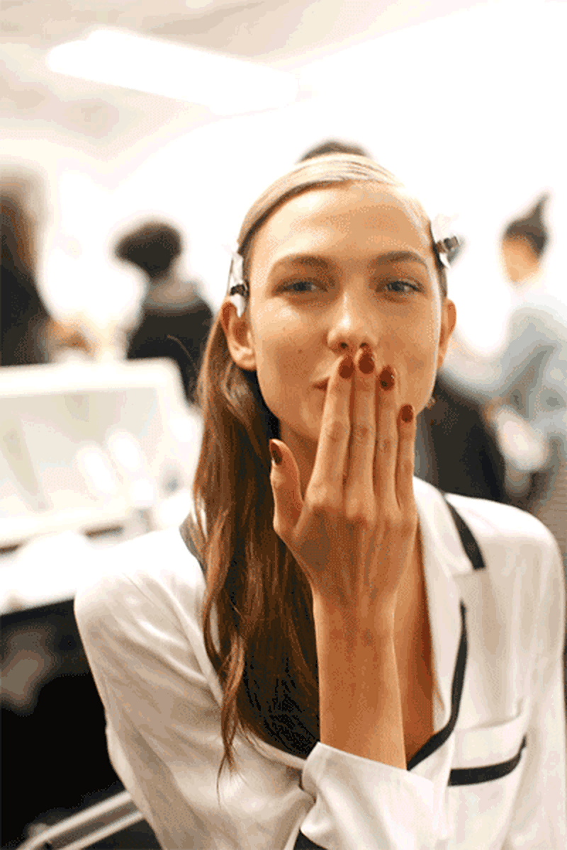 image: GIF Bag: A Kiss From Karlie Kloss by anjelica