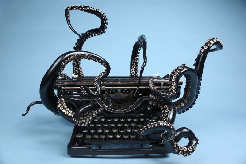 image: Turning an Old Typewriter Into An Octopus by neverdiscrete