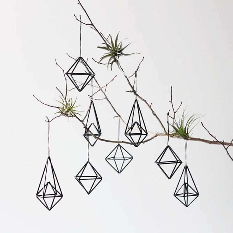 image: Himmeli Ornament set of 8 / Modern Hanging Mobile / ... by danielestheras