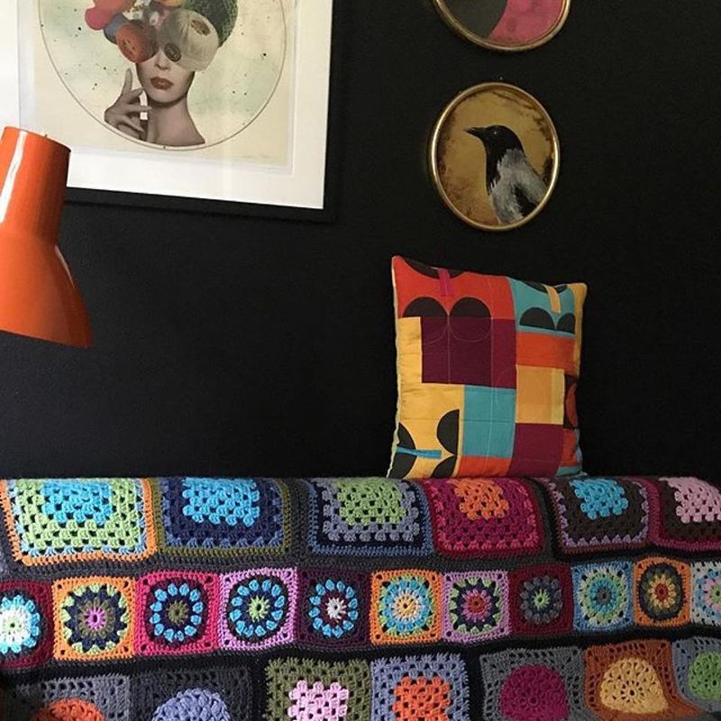 image: This is so heart melting... seeing how someone enjoys my art in their homes. ? Thank You so much @tuijaheikkinen for the feature. She looks perfect surrounded by your beautiful needlework ?? by vintageart_originals