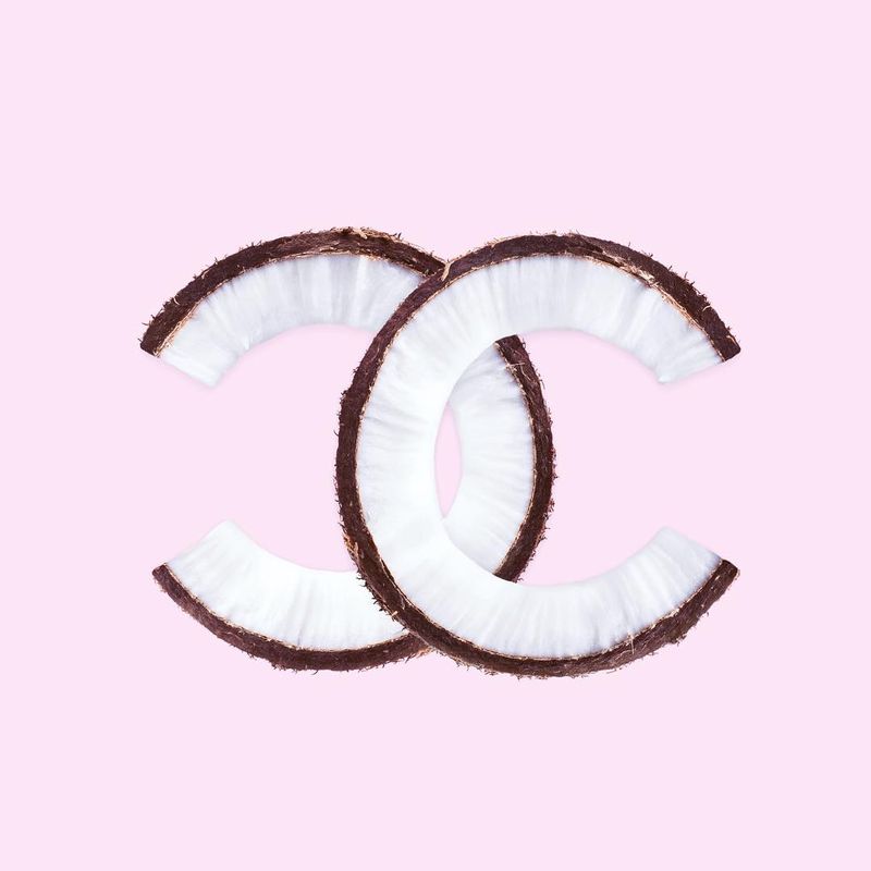 image: Coconut Chanel by @fuentes_studio ? follow her for more of this clever images. ••#coco #coconut #cocochanel #chanel #fashion #fashionblogger #makeup #chanellover #fashiondesigner #fashionista #chanelclassic by paulfuentes_design