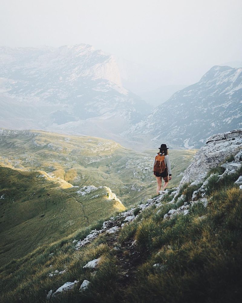 image: The mountains of Durmitor National Park, Montenegro got me speechless. The texture, the perfect mix of grass and rocks, the hidden valleys and the pristine blue lakes. It was fun hiking through them! #peaksofeurope by lebackpacker