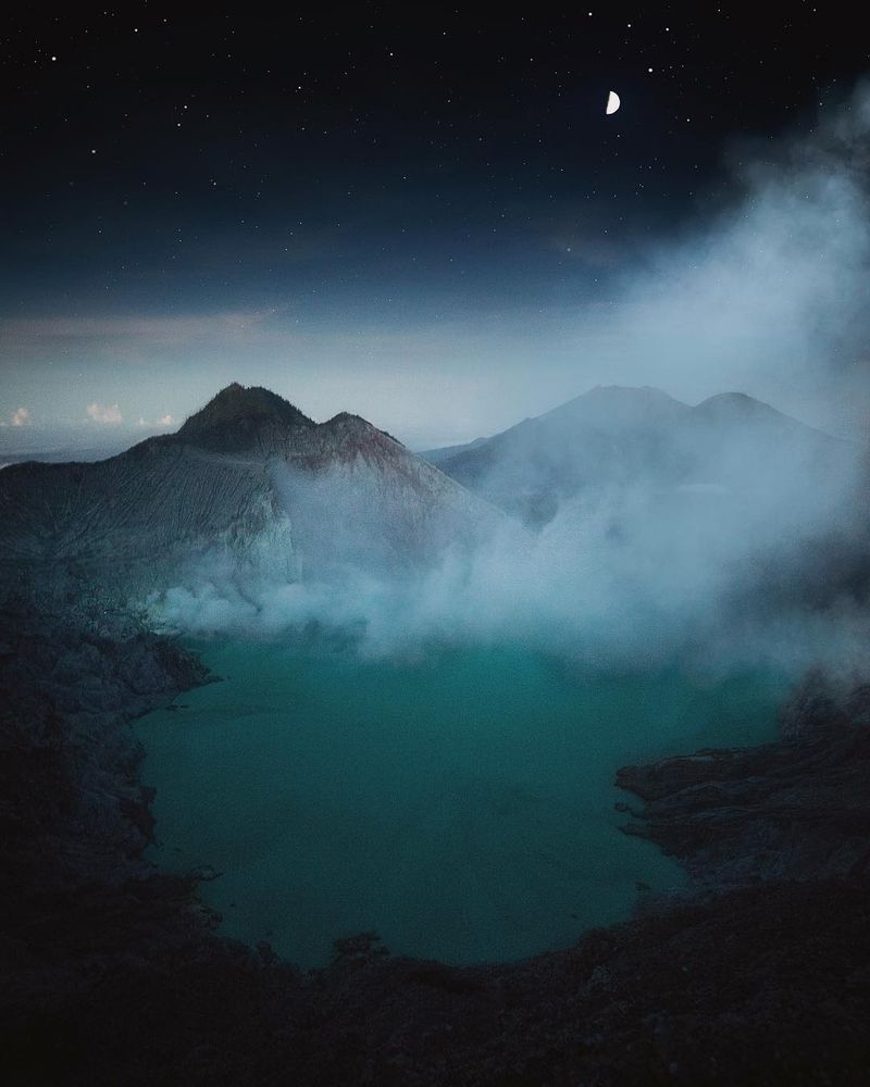 image: As the moon complements the stars, as the stars compliment the nights sky and as the smoke compliments the volcanoes you can compliment me by liking and commenting on this photo ?? by josiahwg