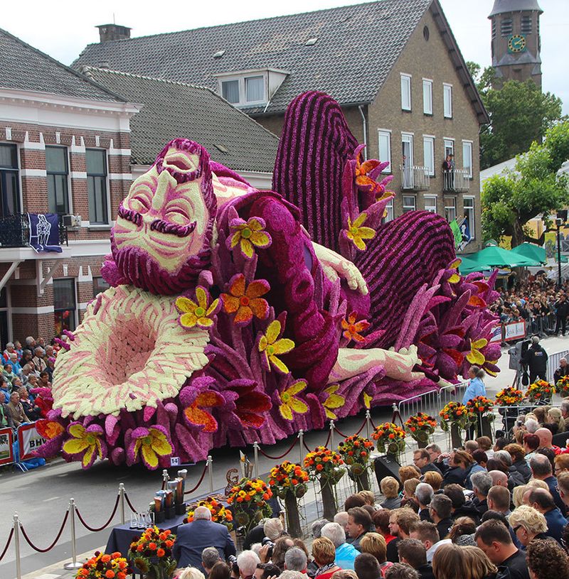 image: Giant Flower Sculptures Honour Van Gogh by jenniferasos
