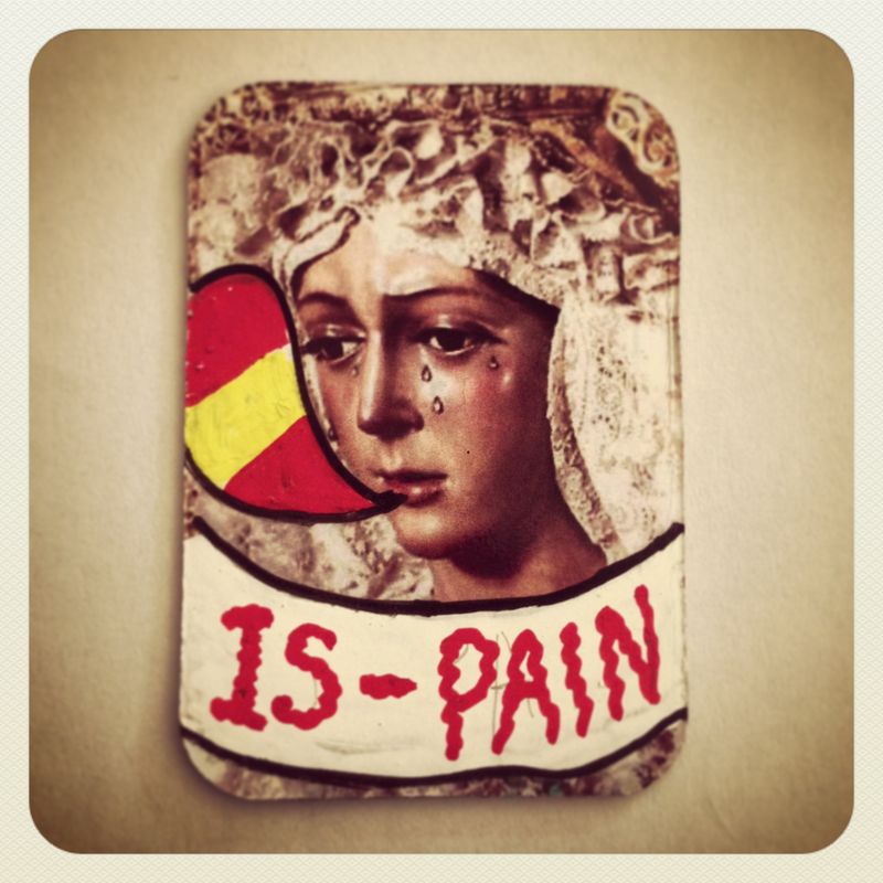image: IS - PAIN · STREET ART MAGNET BY MAPYDH by mapydh