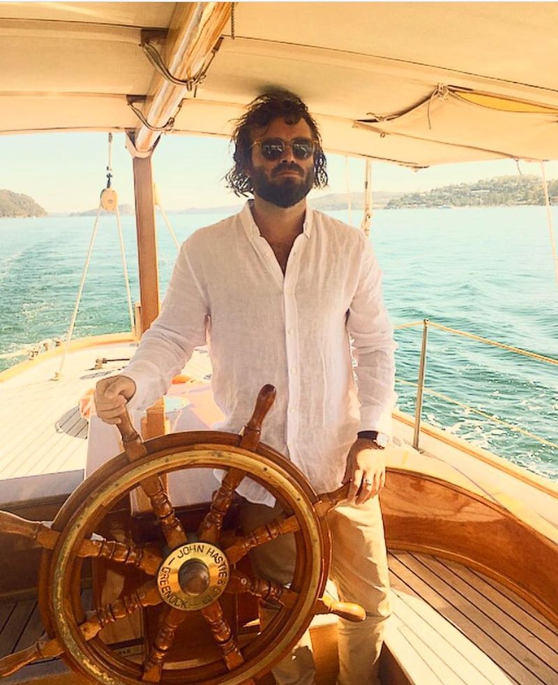 image: Old pic of a cool shoot I did for @karissa_lea for cartier watches. Got to do some traveling around for a week & sail this beauty? @jenniferstenglein... by angusstone_
