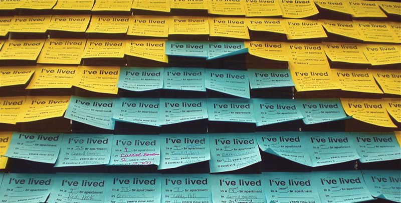 image: Post-it Notes for Neighbors - Candy Chang by nick-peterson