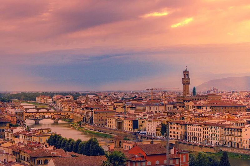 image: A must see in Florence, Piazzale Michelangelo, gives you an awesome view of the city, especially at sunset time!....#agameoftones #ig_italia #ig_firenze #italian_places #ig_europe #topitalyphoto #topeuropephoto #ngtuk #travel #travelgram #travelphotog by majolophoto