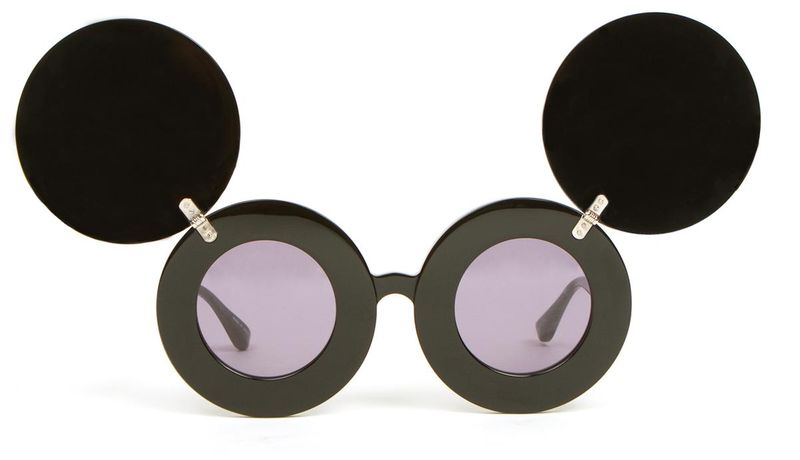image: Linda Farrow JS Mickey Mouse Jeremy Scott Sunglasses by sweet-olivia