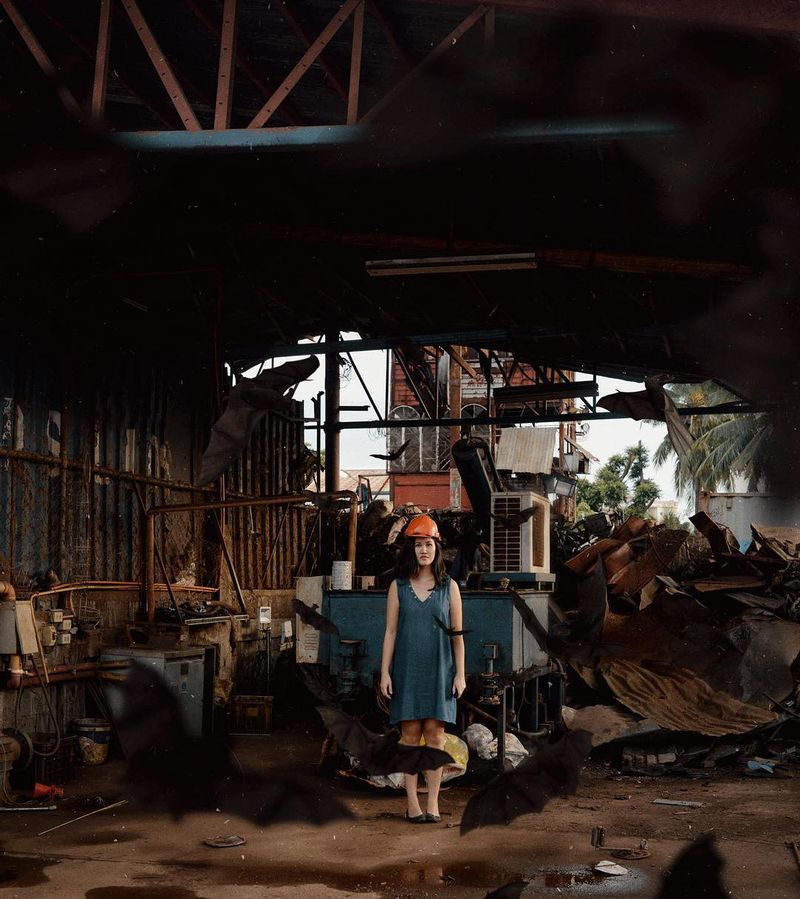 image: 611 “There is a crack in everything, that’s how the light gets in.”.Have this junkyard as creative space for the next 7 days. So concepts are kinda mess right now because it is a new place for me to play with..Let’s see where the muse leads us in the... by hellokatrinaaa