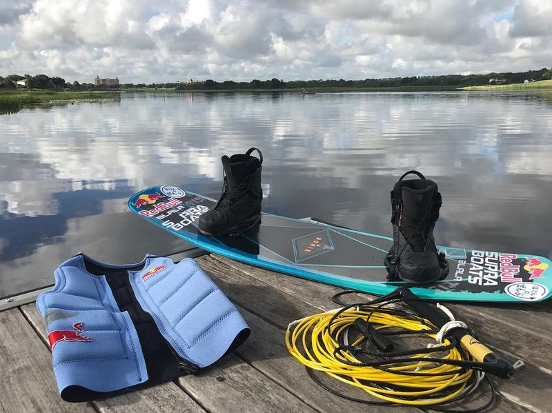 image: Back to Orlando🌴Getting ready for the next one🔥🔥🔥🇦🇹🔜 @redbull @supra_boats @hoken_zenbu @cellpur @momenticks @blalawetsuits @followwake @ronixwakeboards @blalawetsuits by shotatezuka