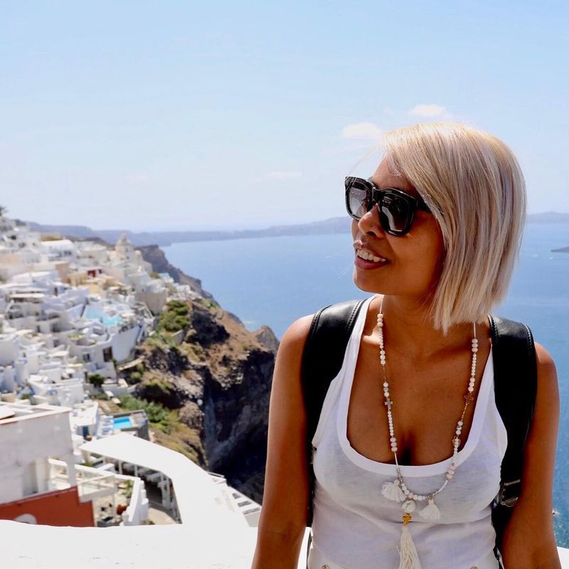 image: Good bye #santorini very short visit but quality time, Thank you @momixbar for having be here. I'll see you again soon ??? Next stop: Mikro #athens by nakadia_music