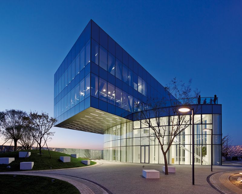 image: Cantilevered showroom by SPARK by availableviridian
