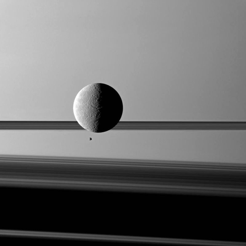 image: Moons and Rings Before Saturn by thehubblescope